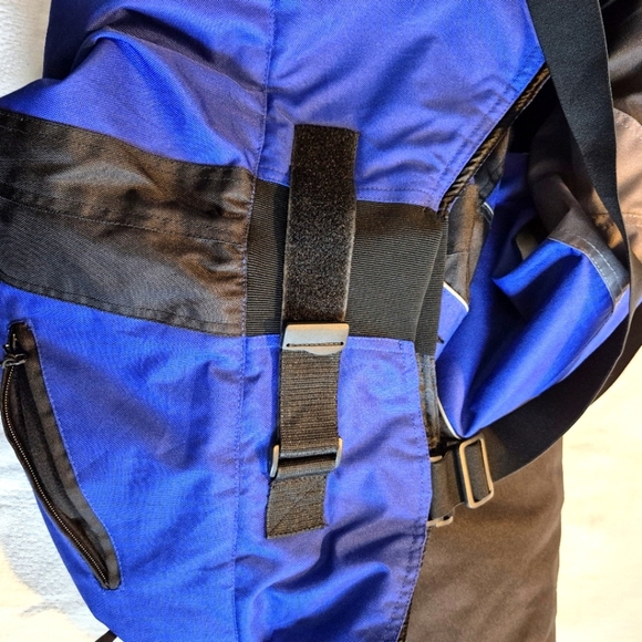 Mossi men's size 2X Large blue & black insulated warm bib snow pants EUC - Picture 12 of 13